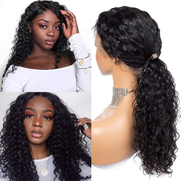 Long Deep Wave Brazilian Lace Front Women Wigs Curly Wigs - Image 9