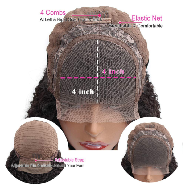 Long Deep Wave Brazilian Lace Front Women Wigs Curly Wigs - Image 8