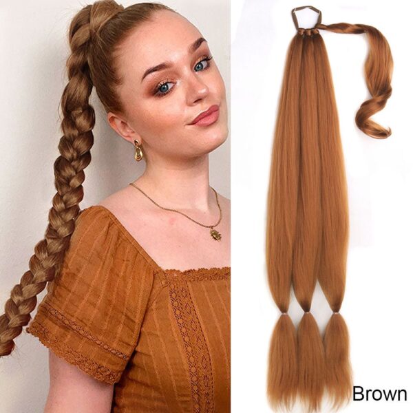 Euramerican boxing braid ，3 bundles ponytail dirty braid, lifelike ponytail wig braid