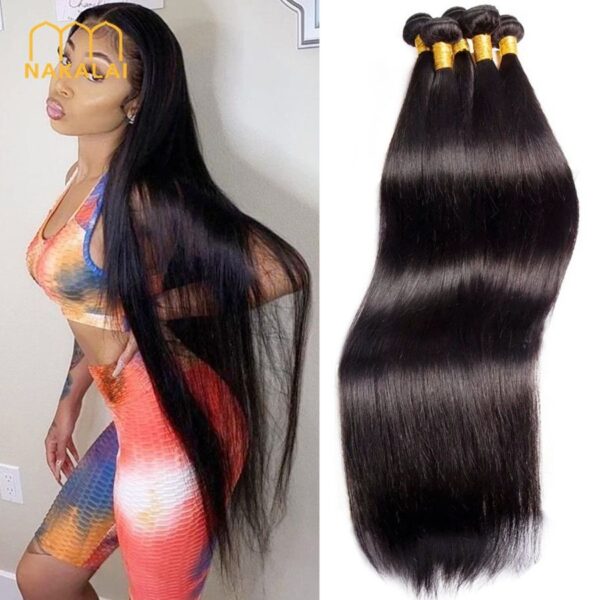 10A Brazilian Human Virgin Hair 100g Straight Hair Bundles - Image 16