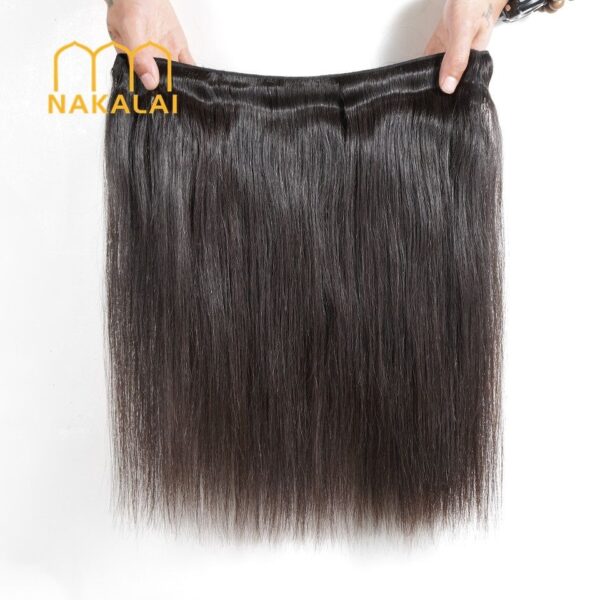 10A Brazilian Human Virgin Hair 100g Straight Hair Bundles - Image 8