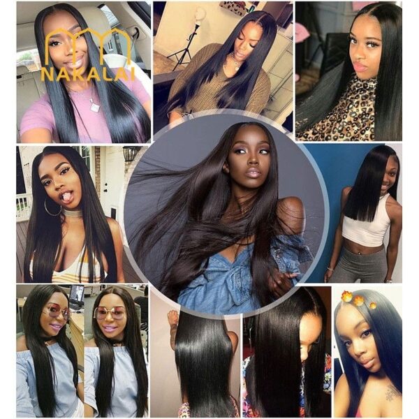 10A Brazilian Human Virgin Hair 100g Straight Hair Bundles - Image 5