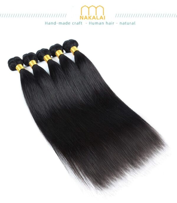 10A Brazilian Human Virgin Hair 100g Straight Hair Bundles - Image 4