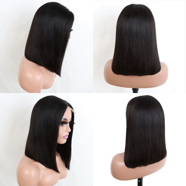 12A 4 * 4 Closure wire Bone straight Bob wigs headset - Image 16