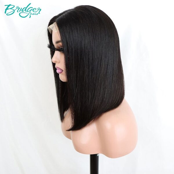 12A 4 * 4 Closure wire Bone straight Bob wigs headset - Image 14