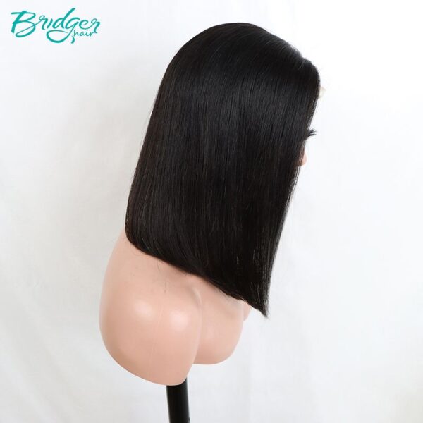 12A 4 * 4 Closure wire Bone straight Bob wigs headset - Image 12